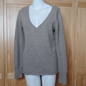 J. Crew V-Neck Gold Metallic/ Alpaca Wool Sweater